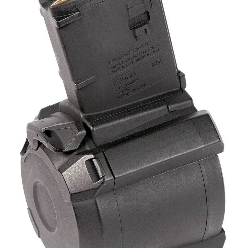 Magpul MAG576-BLK PMAG GEN M3 60rd Drum 223 Rem/5.56x45mm NATO Fits AR-15/M16/M4 Black Polymer