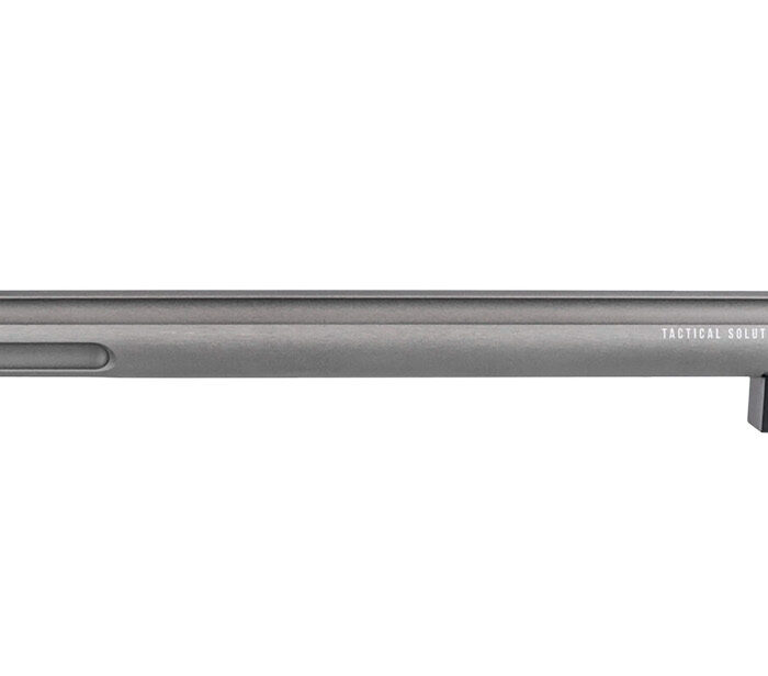 Tactical Solutions 1022TDGMG X-Ring Barrel 22 LR 16.50" Gunmetal Gray Finish  Aluminum Material Bull with Fluting, Threading & Sights for Ruger 10/22 Takedown