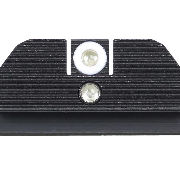 Night Fision GLK001015WGZ Student Of The Gun Accur8 For Glock  Green Tritium White Outline Front Sight-Green Tritium Black Ring Rear Sight Glock 17/17L/19