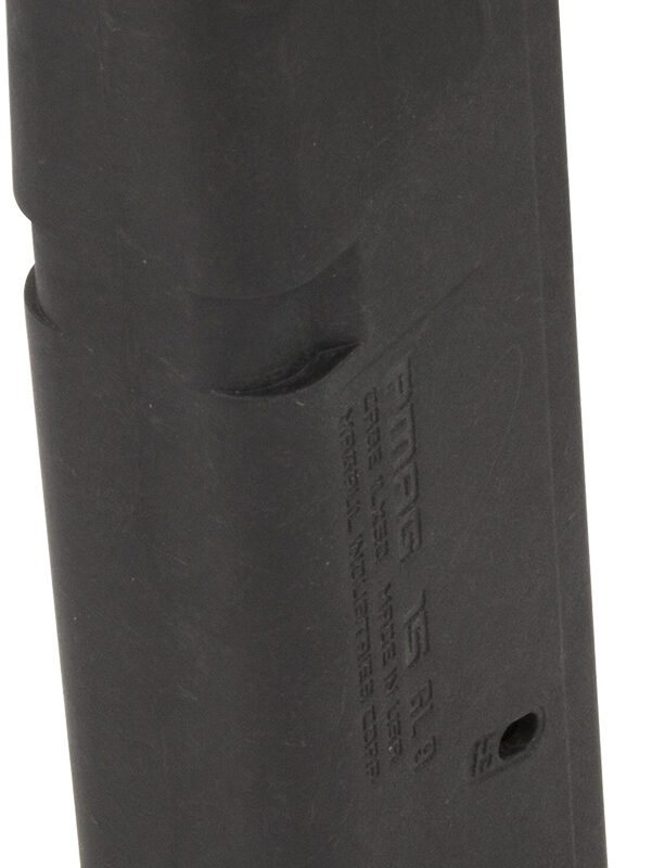 Magpul MAG550-BLK PMAG GL9 15rd 9mm Luger Compatible w/Glock 19 Black Polymer