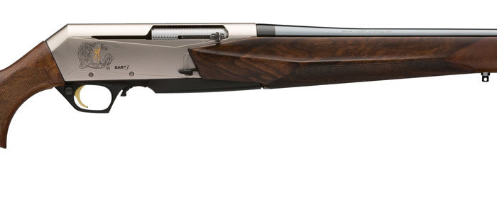 Browning 031047227 BAR MK3 Full Size 7mm Rem 3+1 24" Blue Polished Sporter Barrel, Drilled & Tapped Engraved Matte Nickel Aluminum Receiver, Fixed Oiled Turkish Walnut Stock, Right Hand