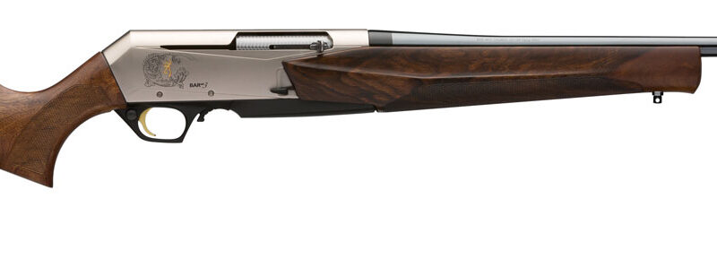 Browning 031047227 BAR MK3 Full Size 7mm Rem 3+1 24" Blue Polished Sporter Barrel, Drilled & Tapped Engraved Matte Nickel Aluminum Receiver, Fixed Oiled Turkish Walnut Stock, Right Hand