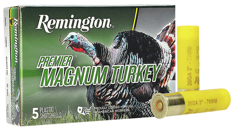 Remington Ammunition 26859 Premier Magnum Turkey 20Gauge 3" 1 1/4oz 6Shot 5 Per Box/20 Case