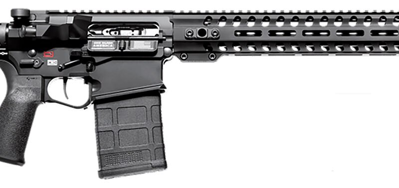 Patriot Ordnance Factory 01581 Revolution  308 Win,7.62x51mm NATO 16.50" 20+1 Black Hard Coat Anodized 6 Position MFT BMS Minimalist Stock