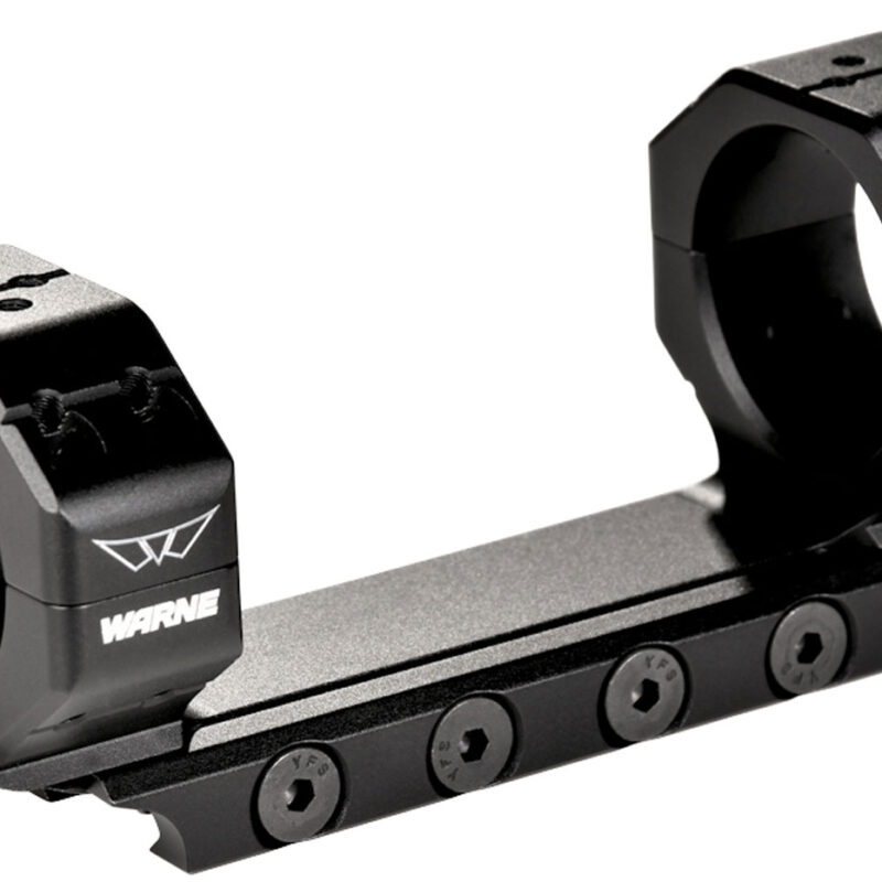 Warne 7821M Precision Mount Scope Mount/Ring Combo Black Anodized 34mm 0 MOA