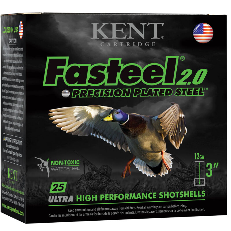 Kent Cartridge K123FS321 Fasteel 2.0  12 Gauge 3" 1 1/8 oz 1 Shot 25 Per Box/ 10 Case