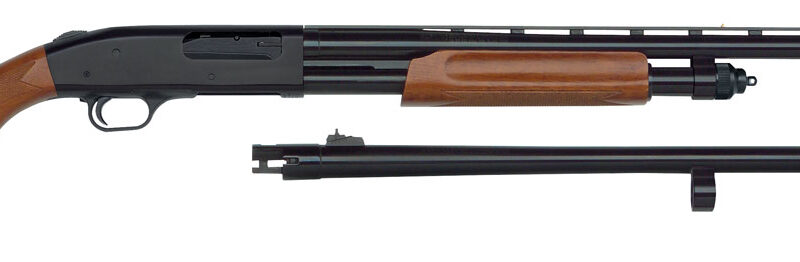Mossberg 68224 835 Ulti-Mag Combo 12 Gauge 5+1 3.5" 28" Vent Rib/24" Slugster Barrel, Blued Steel Receiver, Dual Extractors, Fixed Wood Stock, Accu-Mag Chokes