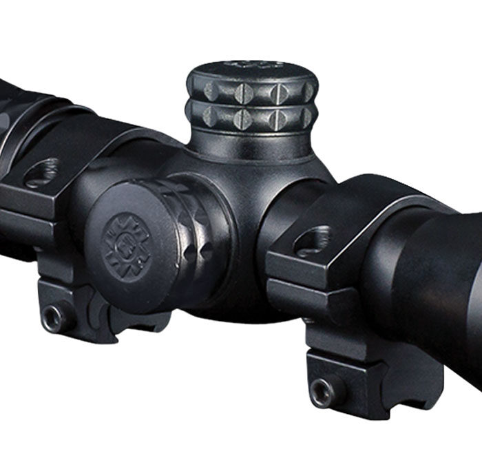 Konus 7262 KonusPro  Compact Matte Black 4x32mm 1" Tube Engraved 30/30 Reticle Includes Mounting Rings