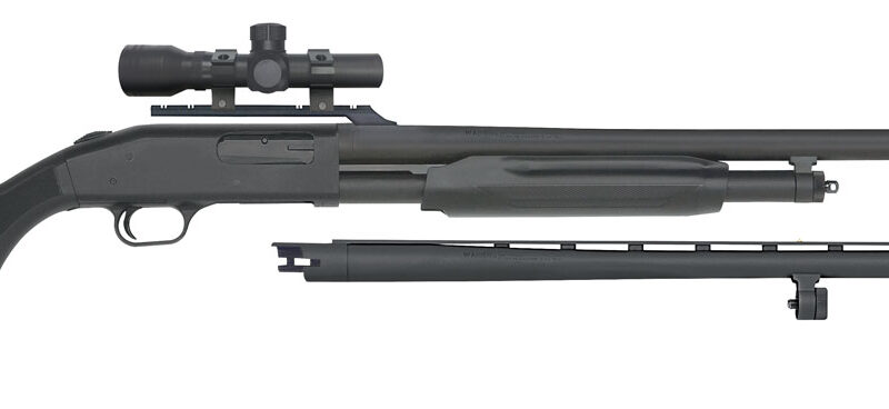 Mossberg 58244 500 Field/Deer 12 Gauge 5+1 3" 28" Vent Rib/24" Slugster Barrels, Blued Metal Finish, Synthetic Dual Comb Stock,  Includes Accu-Set Chokes & 2.5x20mm Scope