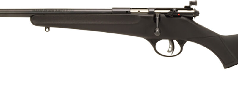 Savage Arms 13843 Rascal  Youth 22 LR 1rd 16.13" Matte Black Sporter Barrel, Matte Black Carbon Steel Receiver, Black Fixed Synthetic Stock, Left Hand