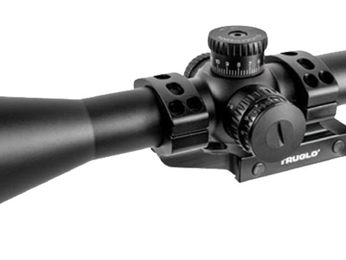 TruGlo TG-8562TLR Eminus  Black Anodized 6-24x50mm 30mm Tube Dual Illuminated (Green/Red)TacPlex MOA Reticle