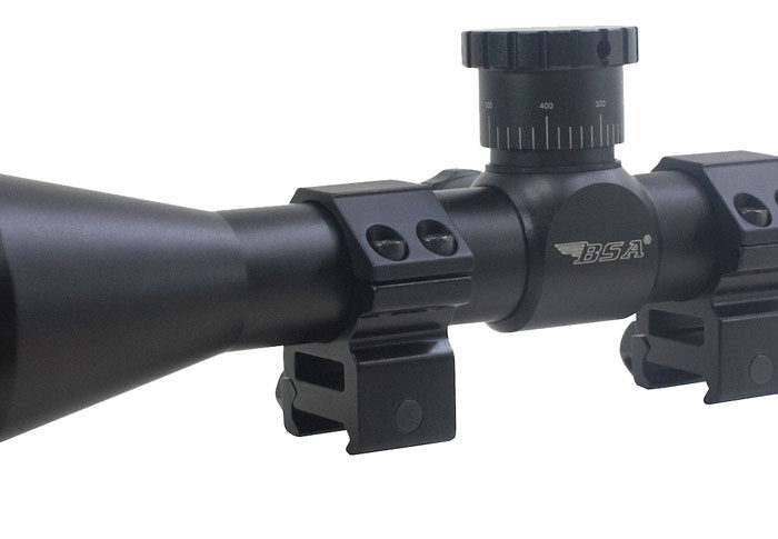 BSA 1739X40AO Sweet 17 Black Matte 3-9x 40mm AO 1" Tube 30/30 Duplex Reticle Features Dovetail Rings