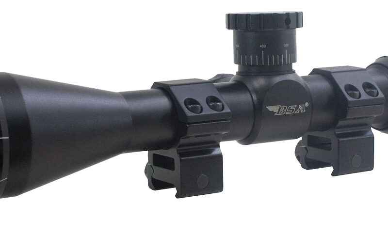 BSA 1739X40AO Sweet 17 Black Matte 3-9x 40mm AO 1" Tube 30/30 Duplex Reticle Features Dovetail Rings