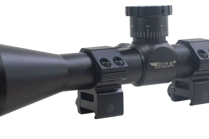 BSA 17312X40AO Sweet 17 Black Matte 3-12x 40mm AO 1" Tube 30/30 Duplex Reticle
