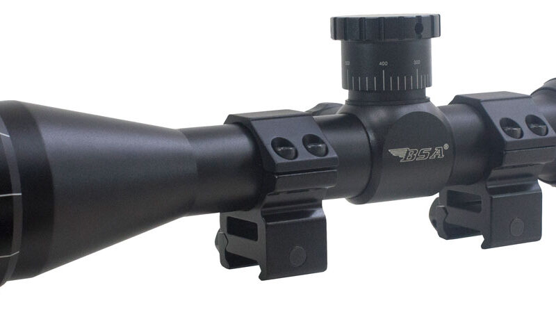 BSA 2239X40AOW Sweet 22 with Matte Black Finish, 3-9x 40mmAO, 30/30 Duplex Reticle, 1" Tube, 25 MOA Adj Size & Dovetail Mount Type Includes Rings