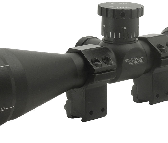 BSA 22412X40AO Sweet 22 Black Matte 4-12x 40mm AO 1" Tube 30/30 Duplex Reticle