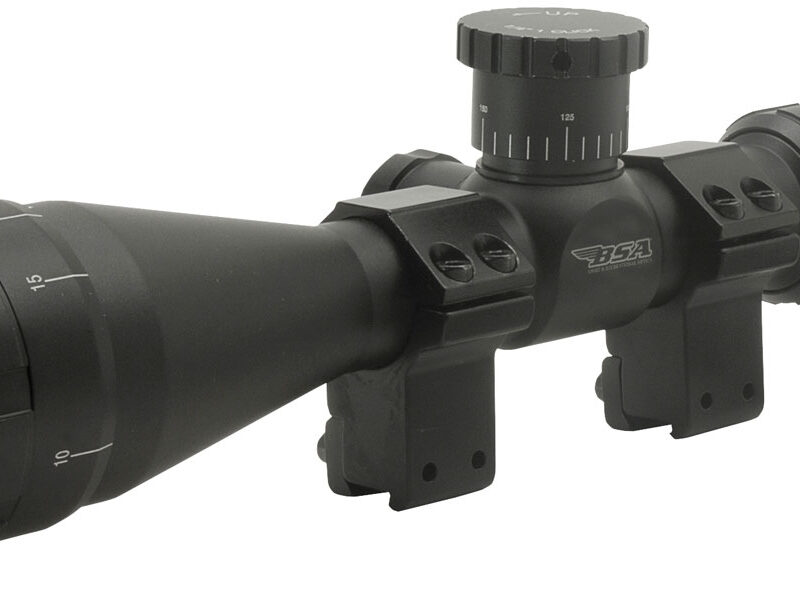 BSA 22412X40AO Sweet 22 Black Matte 4-12x 40mm AO 1" Tube 30/30 Duplex Reticle