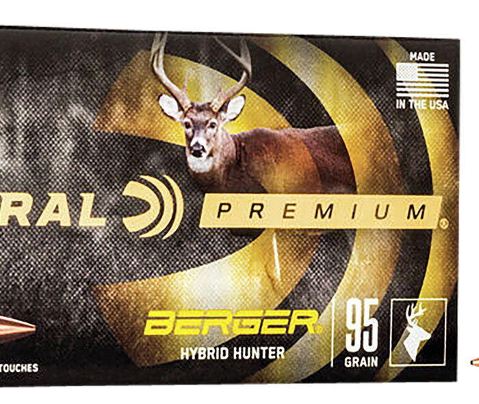 Federal P243BCH1 Premium  243Win 95gr Berger Hybrid Hunter 20 Per Box/10 Case