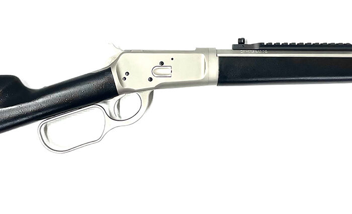 Taylors & Company 220097 1892 Alaskan Take-Down 44 Rem Mag Caliber with 5+1 Capacity, 16.50" Barrel, Matte Chrome Metal Finish & SoftTouch Black Synthetic Stock Right Hand (Full Size)