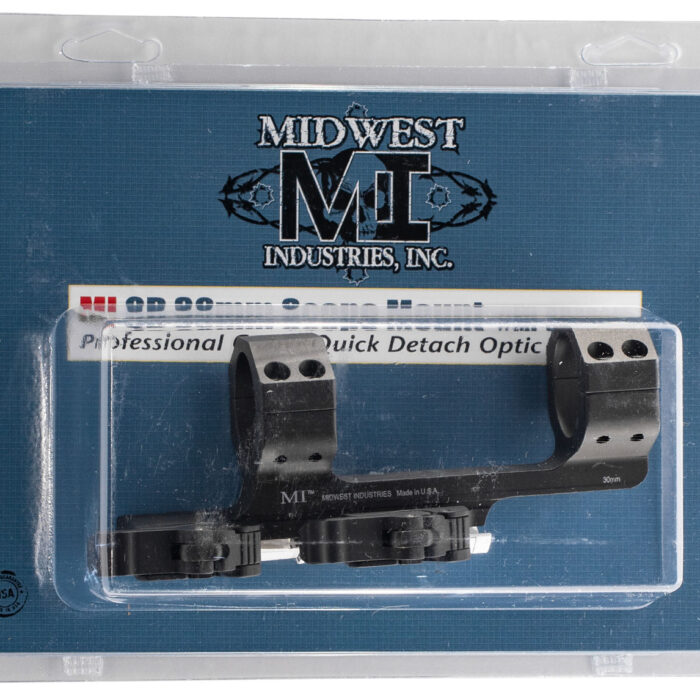 Midwest Industries MIQD30SM 30mm QD Scope Mount/Ring Combo Black Hardcoat Anodized