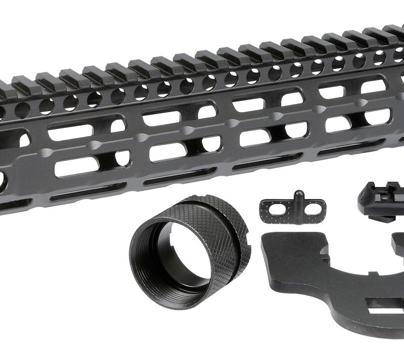Midwest Industries MICRM12625 M-Series  Aluminum Black Hardcoat Anodized AR Platform 12.62"