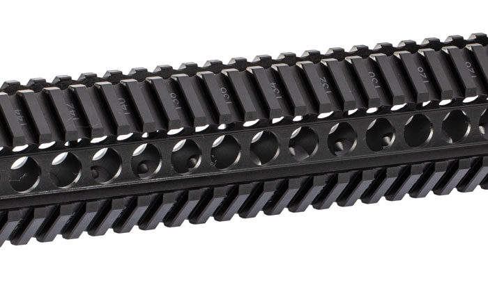MIDWEST INDUSTRIES INC MICRT15 T-Series AR-15 6061 Aluminum Black Hard Coat Anodized 15"
