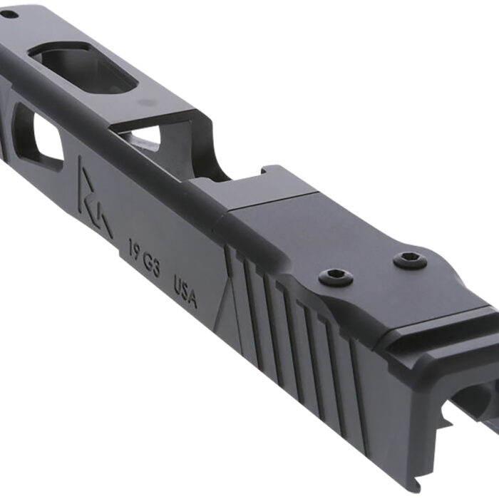 Rival Arms RA10G202A Precision Slide A1 QPQ Black 17-4 Stainless Steel with Front/Rear Serrations & RMR Optic Cut for 9mm Luger Glock 19 Gen3