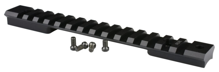 Warne 7672M Mountain Tech Tactical Rail Black Anodized Aluminum, Fits HS Precision/Bergara Premier/Remington 700 Long Action, 0 MOA