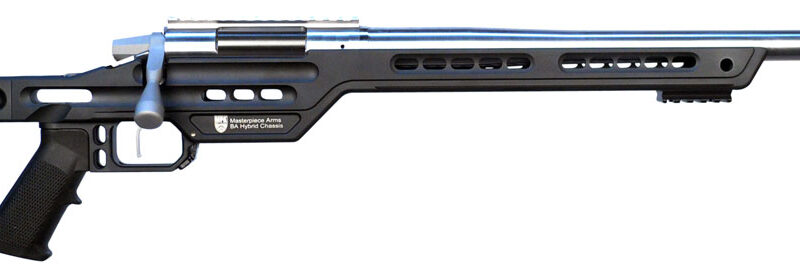 MasterPiece Arms 308PMRRHBLKPBA PMR  308 Win 10+1 24" Stainless Steel Polished Black Aluminum Black V-Bedded BA Hybrid Chassis Stock Right Hand