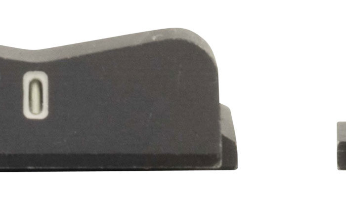 XS Sights SW0029S5Y DXT2 Big Dot Night Sights- Smith and Wesson  Black | Green Tritium Yellow Outline Front Sight Green Tritium White Outline Bar Rear Sight