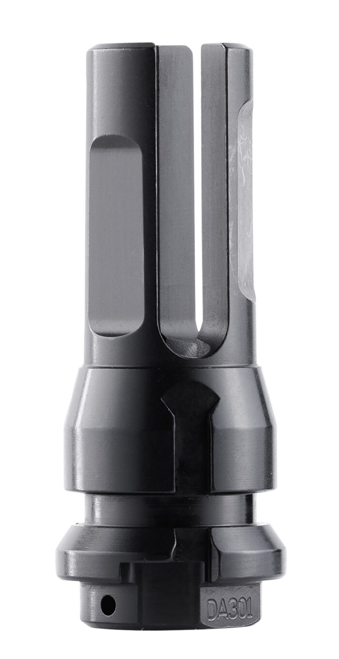 Dead Air DA301 Flash Hider  Black with 1/2"-28 tpi Threads & 2.70" OAL for 5.56x45mm NATO Sandman Series, KeyMod Equipped Nomad-30 & Primal Suppressors