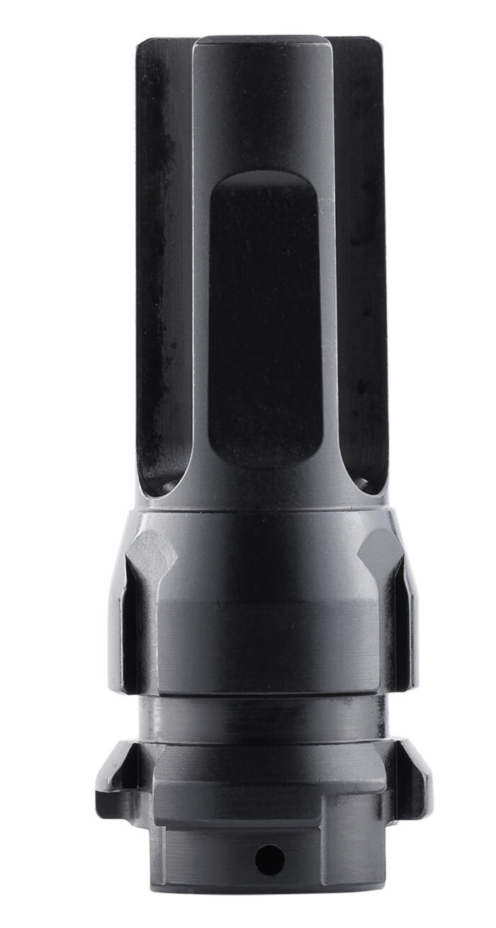 Dead Air DA302 Flash Hider  Black with 5/8"-24 tpi Threads & 2.70" OAL for 7.62mm Sandman Series, KeyMod Equipped Nomad-30 & Primal Suppressors
