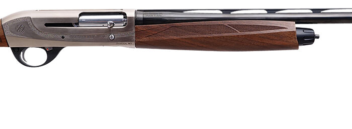 Weatherby ID22028MAG 18i Deluxe Full Size 20 Gauge Semi-Auto 3" 4+1 28" Black Vent Rib Barrel, Engraved Nickel Aluminum Receiver, Fixed Matte Walnut Stock, Right Hand