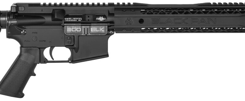 Black Rain BROSPEC15300BLK Spec15  300 Blackout 16" 30+1 Black Hard Coat Anodized Enhanced G.I. Sopmod Stock