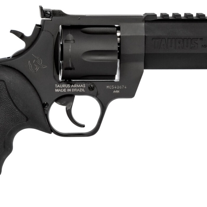 Taurus 2440051RH Raging Hunter  44 Rem Mag 6rd 5.12" Matte Black Oxide Steel Black Rubber with Integrated Red Cushion Insert Grip