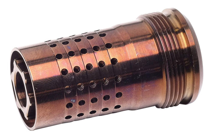 Q LLC CB5824 Cherry Bomb  30 Cal (7.62mm) Copper 17-4 Stainless Steel with 5/8"-24 tpi Threads & 1.64" OAL