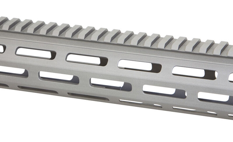 Q LLC 12HBMLOKHG Handguard  M-LOK Aluminum Gray Q LLC Honey Badger 12"
