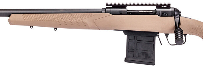 Savage Arms 57524 110 Tactical Desert 6.5 Creedmoor 10+1 24", Matte Black Metal, Flat Dark Earth Fixed AccuStock with AccuFit, Left Hand
