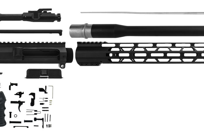 TacFire SSRK65CRDLPK20BN AR Build Kit Rifle 6.5 Creedmoor AR Platform Black Nitride 5/8"-24 tpi *Sports South Exclusive.
