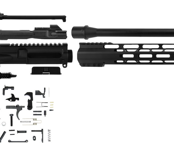 TacFire SSRK45ACPLPK AR Build Kit Rifle 45 ACP AR Platform Black Nitride Aluminum *Sports South Exclusive.