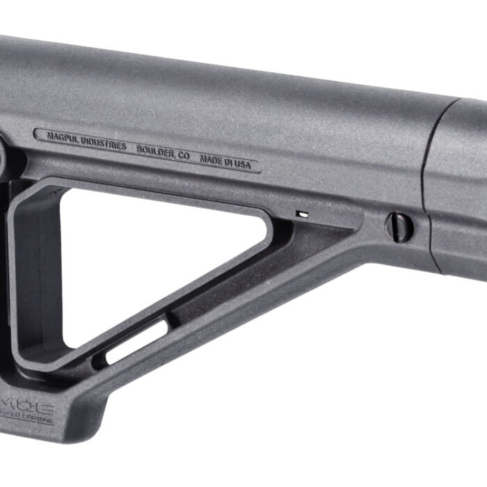 Magpul MAG480-GRY MOE Carbine Stock Fixed Stealth Gray Synthetic for  AR-15, M16, M4 with Mil-Spec Tube (Tube Not Included)