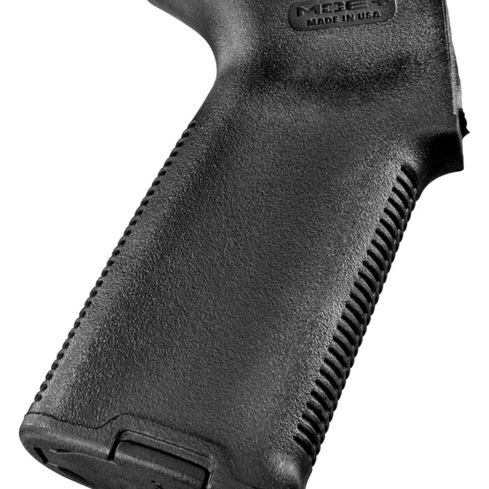 Magpul MAG416-BLK MOE+ Grip Black Polymer w/OverMolded Rubber Textured Finish Fits AR-15/AR-10/M16/M4/M110/SR25