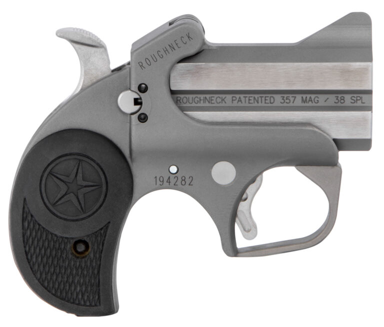 Bond Arms BARN Roughneck  38 Special/357 Mag 2rd Shot 2.50" Stainless Steel Barrel/Black Rubber Grips