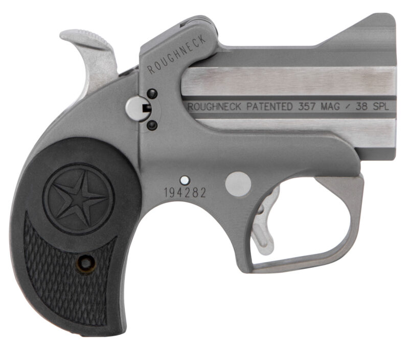 Bond Arms BARN Roughneck  38 Special/357 Mag 2rd Shot 2.50" Stainless Steel Barrel/Black Rubber Grips
