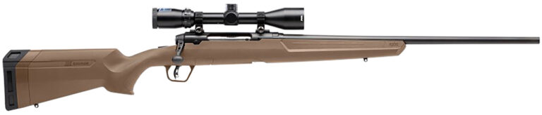 Savage Arms 57175 Axis II XP Full Size 6.5 Creedmoor 4+1 22" Matte Black Button-Rifled Barrel, Matte Black Carbon Steel Receiver, Flat Dark Earth Synthetic Stock, Bushnell Banner 3-9x40mm, Right Hand