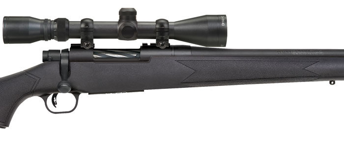 Mossberg 28094 Patriot Super Bantam Youth 350 Legend 4+1 22" Matte Blued Fluted Steel Barrel & Receiver, Black Synthetic Stock,  3-9x40mm Duplex Scope