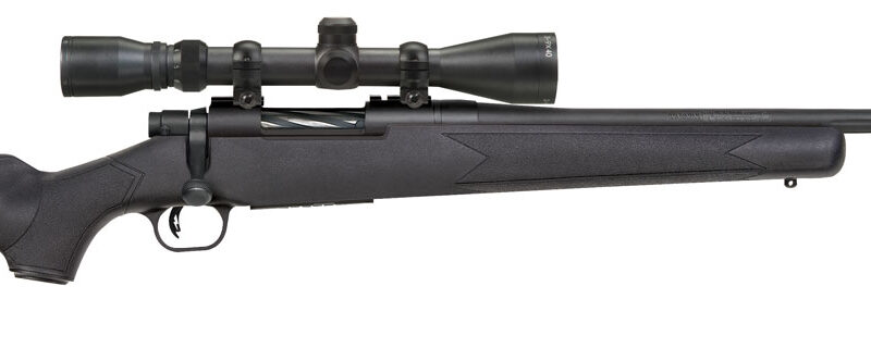 Mossberg 28094 Patriot Super Bantam Youth 350 Legend 4+1 22" Matte Blued Fluted Steel Barrel & Receiver, Black Synthetic Stock,  3-9x40mm Duplex Scope