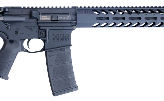 HM Defense HM15FMB556 Defender M5  5.56x45mm NATO Caliber with 16" Barrel, 30+1 Capacity, Black Hard Coat Anodized Metal Finish, Black Mil-Spec HM Stock & Enhanced Polymer Grip Right Hand