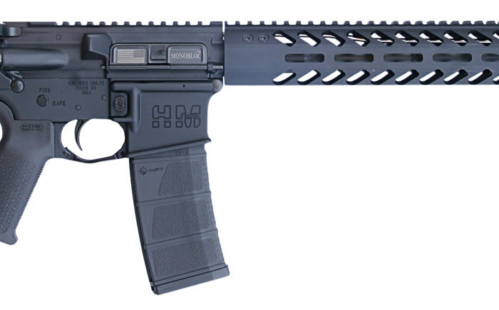 HM Defense HM15FMB556L Defender M5L  5.56x45mm NATO Caliber with 16" Barrel, 30+1 Capacity, Black Hard Coat Anodized Metal Finish, Black Mil-Spec HM Stock & Enhanced Polymer Grip Right Hand