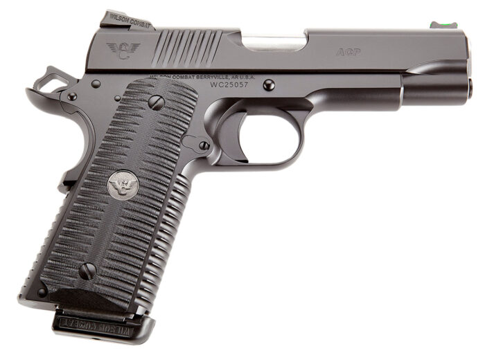 Wilson Combat ACPSOM45 ACP Commander 45 ACP 4.25" 8+1 Black Armor-Tuff Frame Black Carbon Steel Slide with Black G10 Eagle Claw Grip